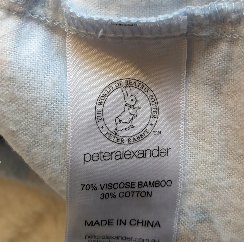 PETER ALEXANDER Jr. Peter Rabbit Bamboo/cotton Flannel Button-up Pajama Top 8